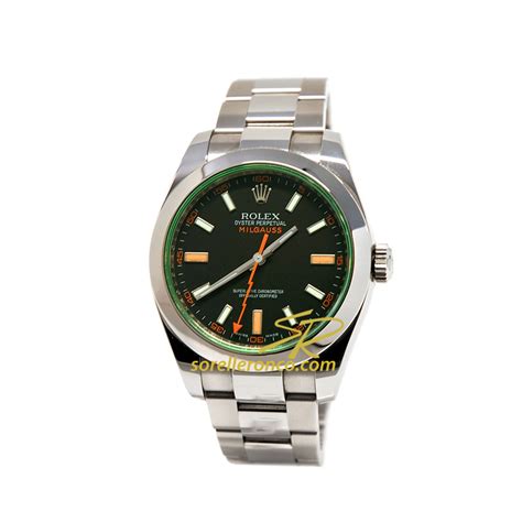 referenza rolex milgauss vetro verde|Rolex Milgauss Nero Vetro Verde Black Green FULL SET like .